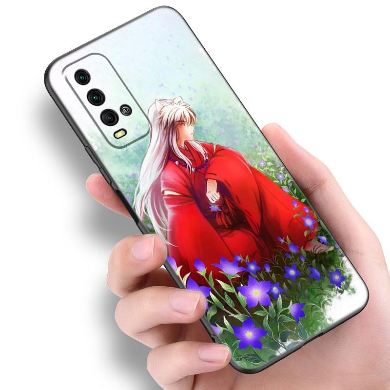 Inuyasha Sesshomaru Anime Phone Case For Xiaomi Redmi Note 5 6 9T K20 K40 K50 Pro 7A 8A 9A 9C 9i 10A 10C A1 S2 TPU Black Cover