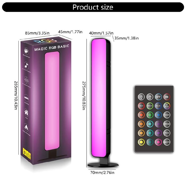 MultiColor Music LED Light Bar USB Power Light With Remote Connectivity For Gaming Room Decors Car Ambients Lighting