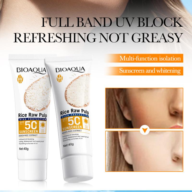 40g Rijstpasta Zonnebrandcrème Blok UV Bescherming Zonnebrandcrème