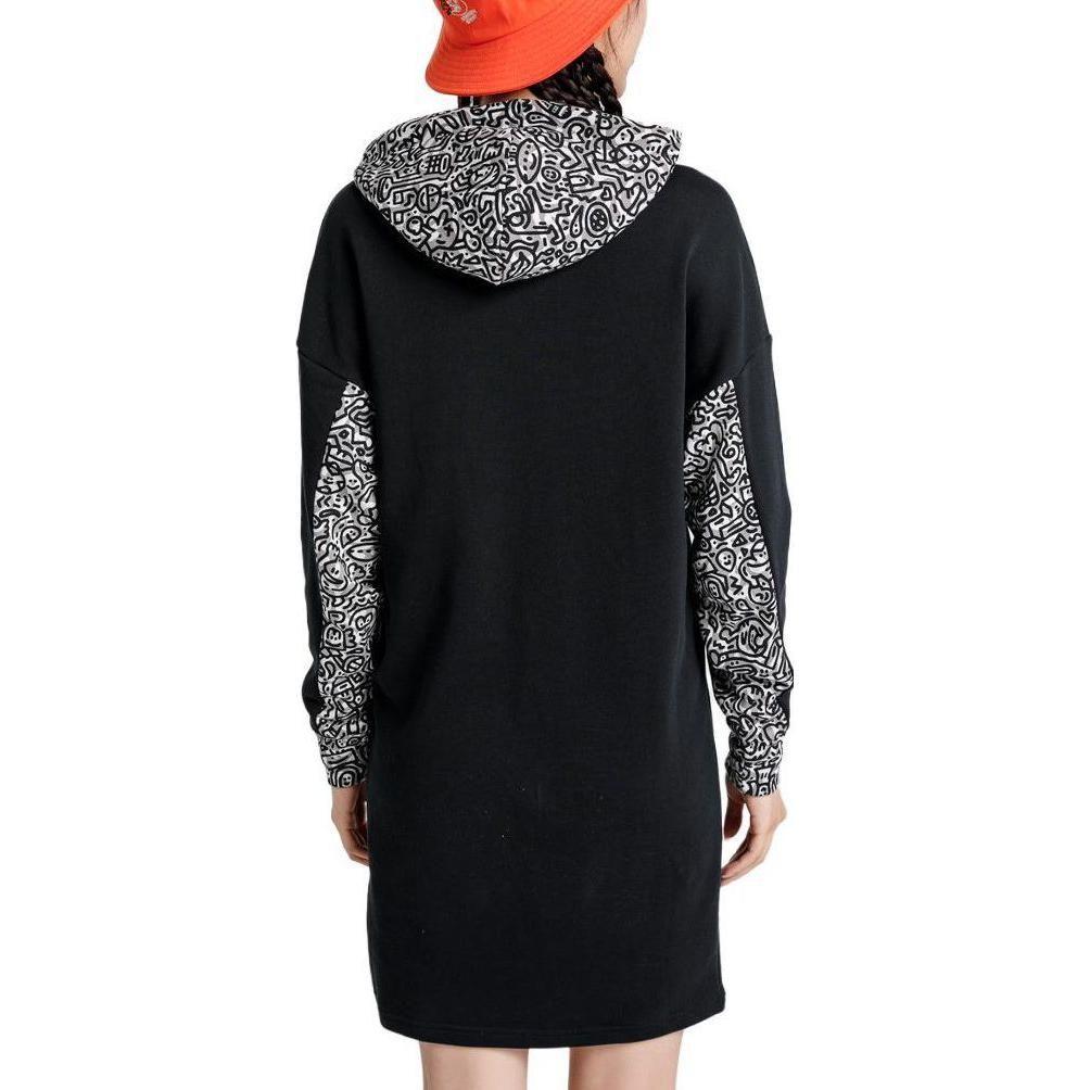 Puma Long Sleeved Dresses Women's Hooded Moderate Mid Length 598686-01
