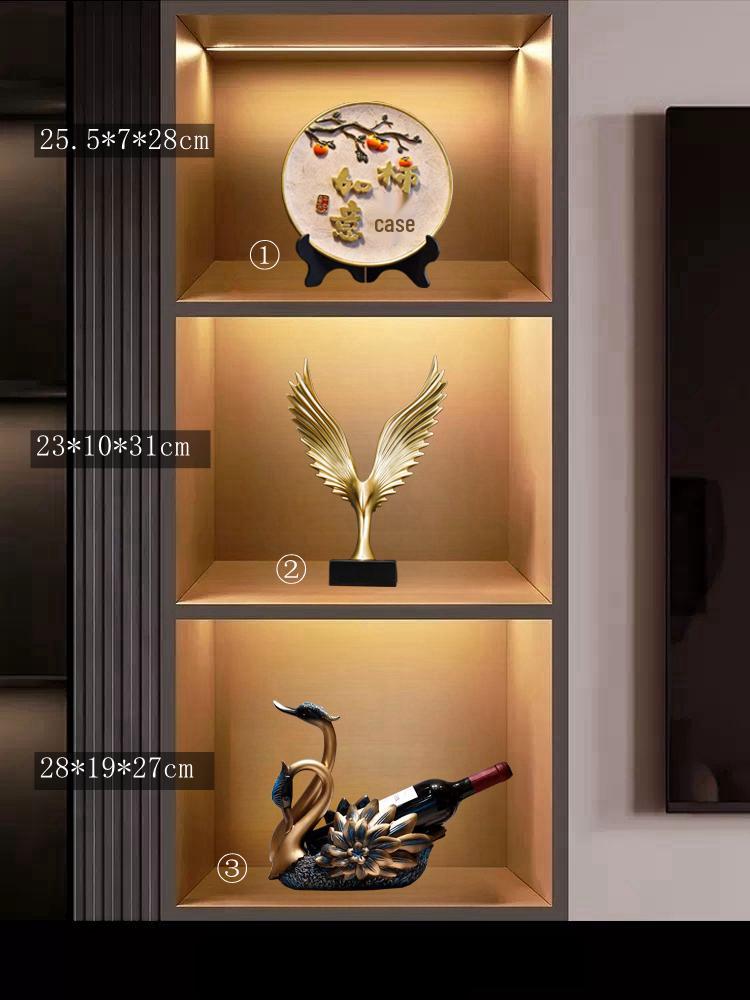 Swan Wine Rack: Elegant Light Luxury Cabinet & Ornament for Living Room or Entryway Gift