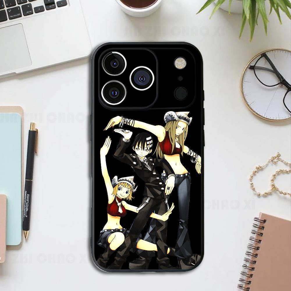 

Anime Soul E-Eater Thompson Albarn Silicone Phone Case For IPhone 17 16 15 14 13 12 11 X XS Plus Pro Max Shockproof Soft Cover iPhone17pro