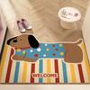 Cartoon Puppy Floor Mat, Door Mat, Silk Ring, Dirt-Resistant And Easy To Take Care Of, Foot Mat, Entrance Can Be Cut, Carpet Non-Slip Mat