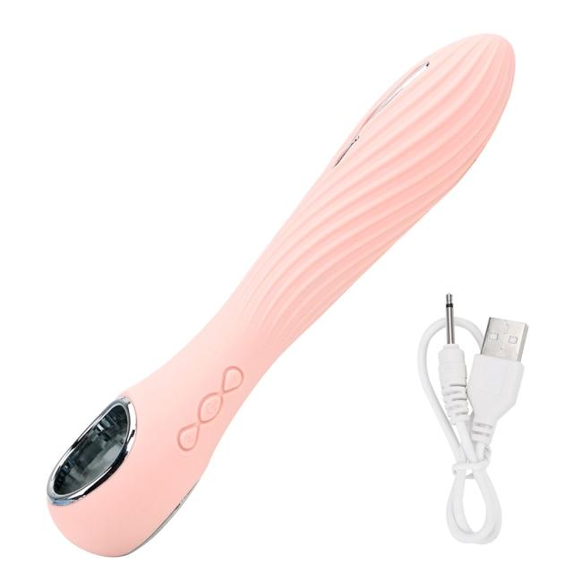 12 Frequency Electric Shocker Pulse Dildo Vibrator Female Masturbator G-Spot Vibrating Bullets Adult Sex Toys For Woman