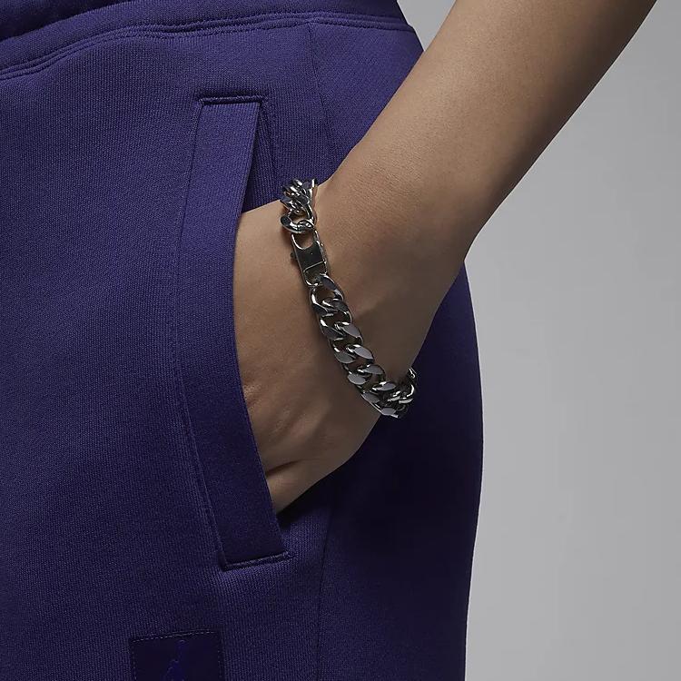 Jordan Flight Solid Color Casual Plus Velvet Knit Joggers Women Bottoms Purple FB5114-502