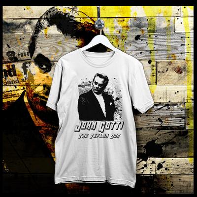 T-shirt Gangster Mob Life John Gotti Al Capone Dillinger Luciano Teflon Don tee