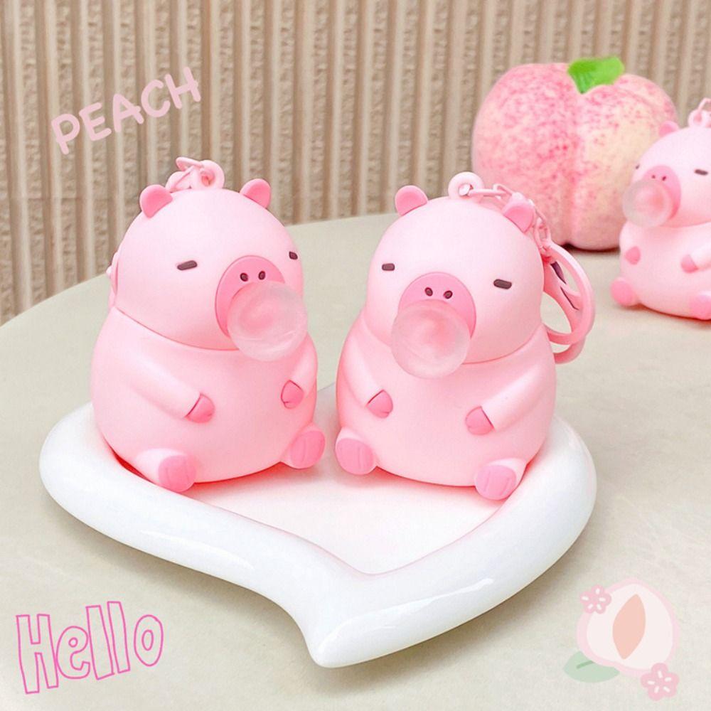 

Capybara Bubble Capybara Pendant Keyring Capybara Spitting Toys Fidget Toy розовый
