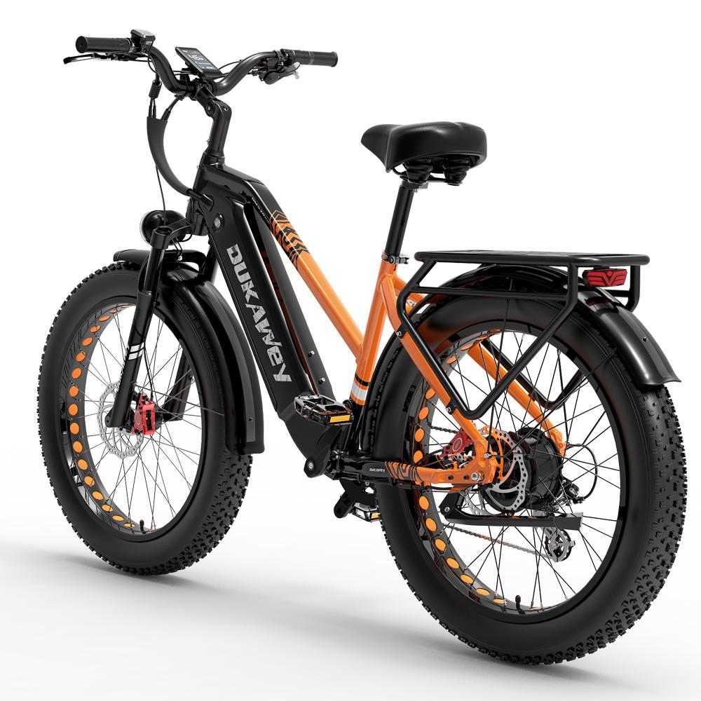 Elektrické kolo Terénní DuKawey DM530 26" Tlusté pneumatiky 1000W Elektrické kolo pro dospělé 52V 20AH Hydraulická brzda Max. zatížení 150 kg