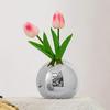 1/3pcs Plated Vase Modern Round Ball Vase Table Decor Accessories Flower Arrangement Craft Home Decoration SML