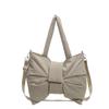 Han Bow Large Capacity Tote Bag Women's 2026 Portable Shoulder Bag Niche Crossbody Canvas Bag