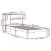VidaXL Bunk Bed Without Mattress Wax Brown 100x200 Cm Solid Pine, Bed, Bedroom Furniture, Bed with 3321570