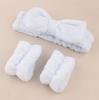 3pcs anti-moisture cuffs magic plush wash wristband wash and rinse girls flannel absorbent wrist anti-splash water hair ring