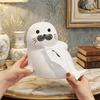 Stylish Large Capacity Seal lion Napkin Holder Smooth Exquisite Napkin Storage Box Cute Cartoon Ceramic Tissue Box Bedside