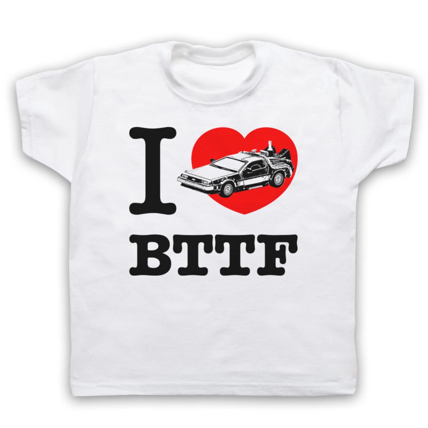 BACK TO THE FUTURE I LOVE BTTF DELOREAN SCI FI FILM KIDS CHILDS T-shirt 160