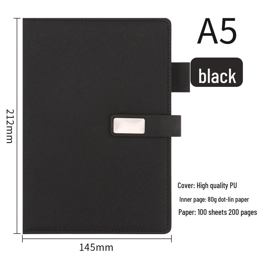 A5 Suede Sheepskin Notebook with Custom Gold & Silver Logo Hot Stamping for Business Meetings