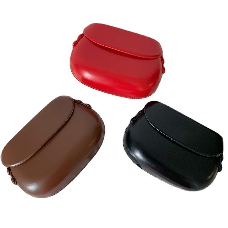 Basic Colour Saddle Bag for Women In Summer Trendy Niche Retro One-shoulder Mini Bag Crossbody Mobile Phone Bag used for Women