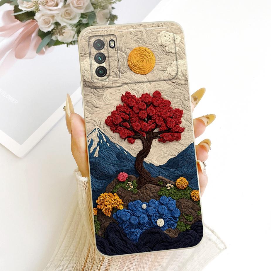 For Xiaomi Poco M3 Case PocoM3 Pro Cool Owl Dragon Painted Cover Soft TPU Matte Phone Case For Xiaomi Poco M3 Pro 5G Fundas Bags