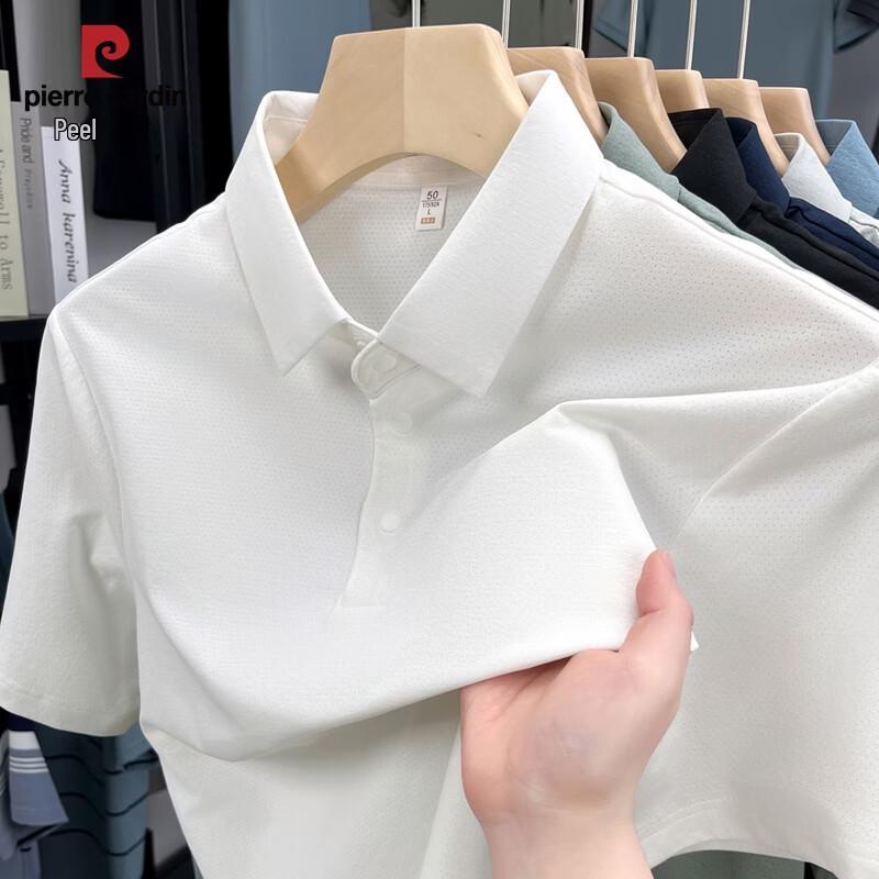 

Pierre Cardin Men s Breathable Business Casual Short Sleeve Polo Shirt 185