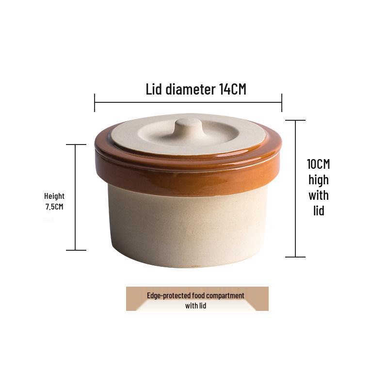 Pure White Ceramic Stew Pot with Lid: Versatile Double Boiler for Soup, Eggs, Bird's Nest, and Tonics