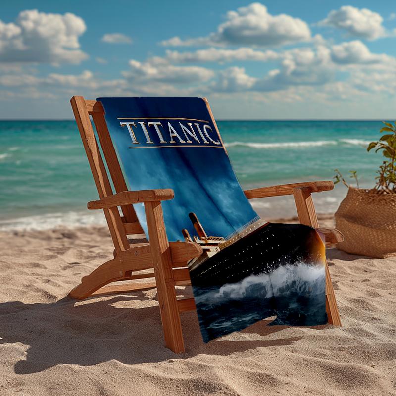 Titanic Fashion Beach Towel: Ideal for Summer Adventures Soft, Absorbent and Quick Drying Suitable for Swimming and Bathing