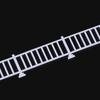 Scale 1:87/50 Railing Model Guardrail Fence Materials Diy Building Sand Table Landscape Design Diorama Kits 1Pcs