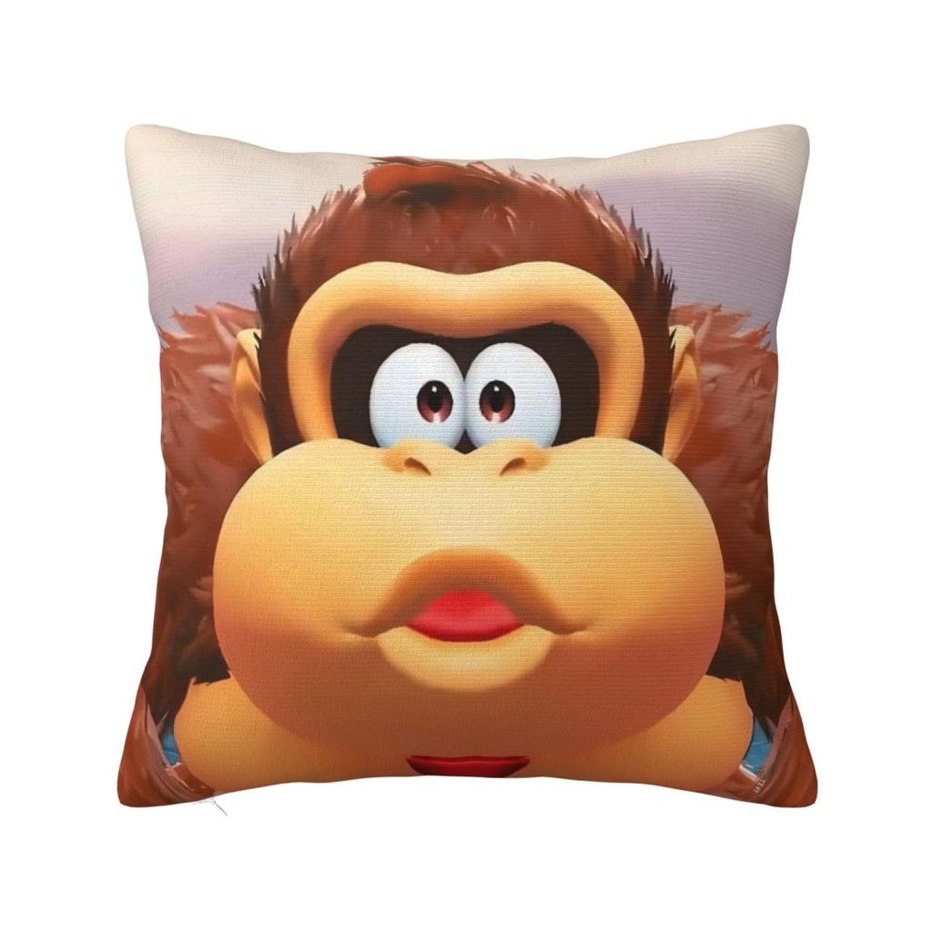 Donkeys Kong Bananzas Pillow Case Cushion Cover Polyester Graphic Pillow Cover Morden Pillowcases For Sofa Home Decorative