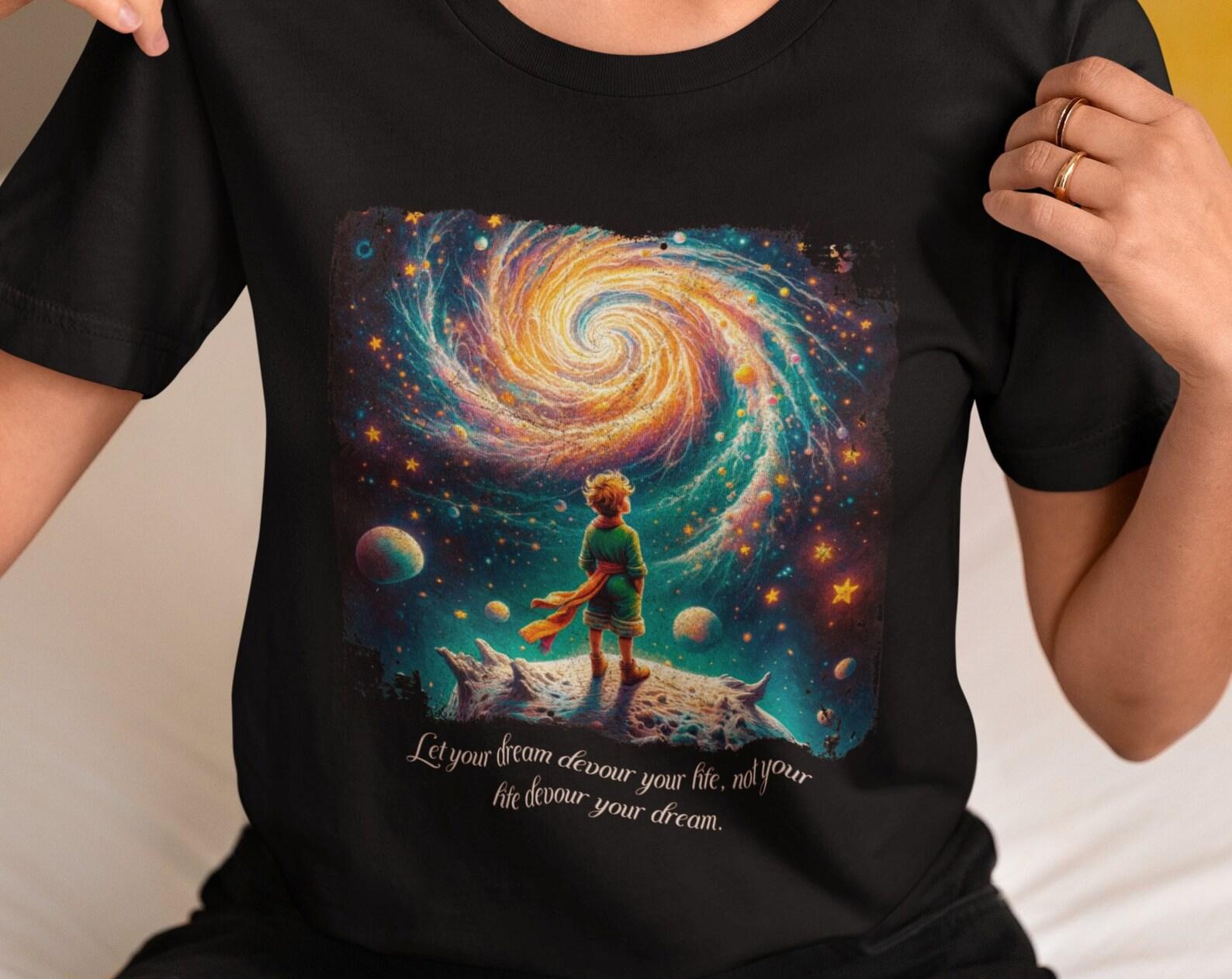The Little Prince Quote Shirt Book Lover Shirt Antoine de Saint-Exupéry Inspirational Quote Shirt Literary Gift Idea The Little Prince Print XL