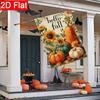 2D Flat - 2D Flat Thanksgiving Pumpkin Sunflower Leaves Autumn Garden Flag 3 (1)  Outdoor Garden Flag Double-Sided Home Decoration Courtyard Decoratio