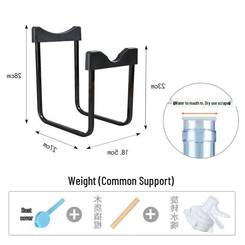 מתקן מים מינרליים פשוט לשולחן ומתלה אחסון