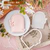 Christmas Fondant Biscuit Mould Xmas English Letter Embossing Stamp Dessert Cake Decoration Acrylic Pastry Cookie Cutter Tools