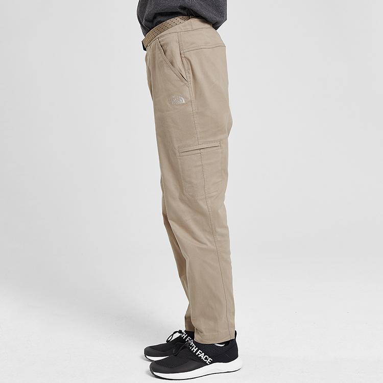 THE NORTH FACE Knitted Sweatpants Men's Khaki Moderate Straight Fit Pants 497B-ZBV