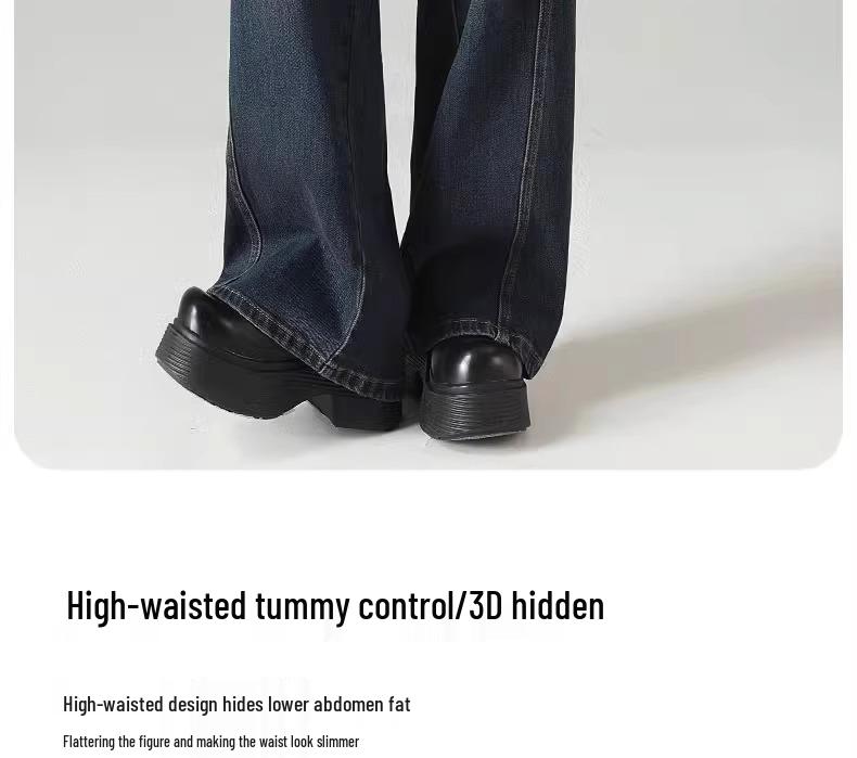 Women's Wide-Leg Loose Jeans for Spring & Autumn 2025 - Perfect for Pear-Shaped Bodies with Thick Legs & Wide Hips