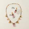 Luxurious Colorful Zircon Necklace & Earrings Set - Cross-Border Fashion Jewelry