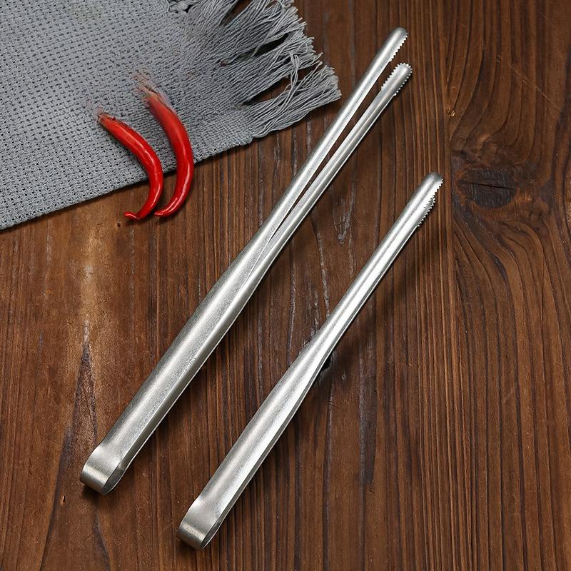 Stainless Steel Food Tongs Long Handle Non-Slip Heat Resistant BBQ Grill Tongs for Steak Seafood Buffet Salad Cooking Tools New