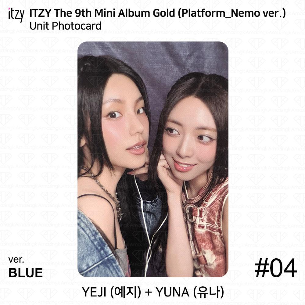 

ITZY 9th Mini Album Gold Platform Nemo ver Фотокарта Постер QR YEJI RYUJIN KPOP Unit #4