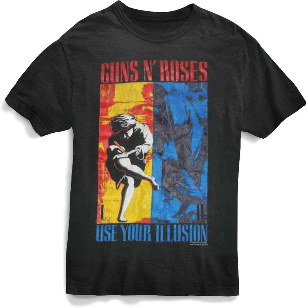 Guns N' Roses Use Your Illusion '91 Adult Short Sleeve T Shirt Vintage Style 90s Music Graphic Tees