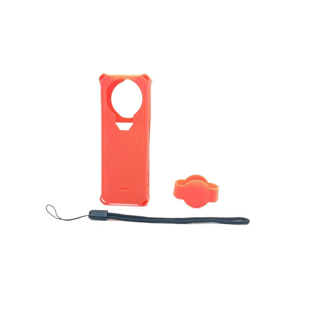 

Силиконовый чехол со шнурком для Insta360 X5 Защитная накладка от царапин для камеры Insata 360 X5 Аксессуары для защиты красный