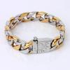 Kalen Men's Trendy Stainless Steel & Gold Korean Style Bracelet
