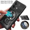 Slide Camera Armor Protection Case For Xiaomi Redmi Note 14 Pro Plus Redmi Note 13 Pro Plus Rotating Holder Magnetic Phone Cover