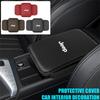 Leather Car Armrest Box Pad Car Center Console Arm Rest Protector Cover with Storage Pocket For Jeep Renegade Wrangler Jk Compas