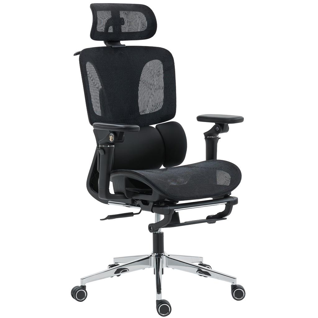 Office Chair, Ergonomic, 6D Armrests, Adjustable Headrest and Seat Depth, 67 X 71 X 133 Cm, Black