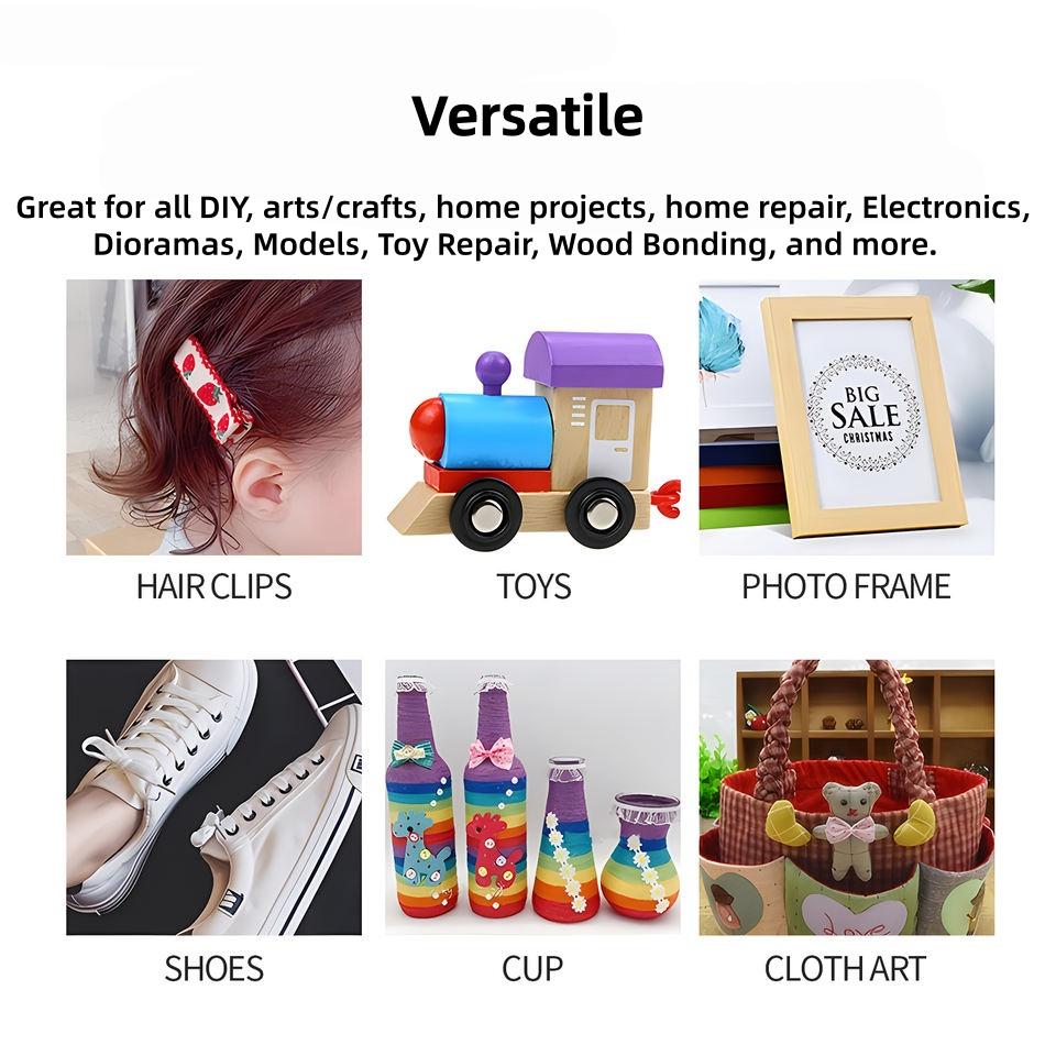 Mini 20W Schmelzklebpistole mit 7*100mm transparenten Klebesticks für DIY Kunst, Handwerk und schnelle Reparaturen