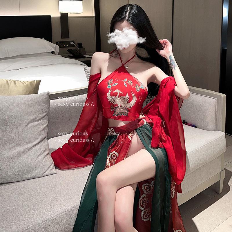 Sex lingerie sexy hanfu cheongsam uniform hook passion suit female seduction fairy suit S