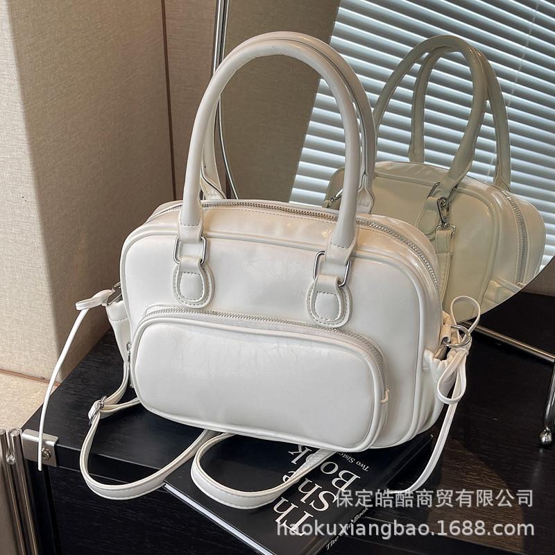 Backpack Women's Backpack 2025 New Large Capacity Niche Simple Commuter College College Wind Leather School Bag