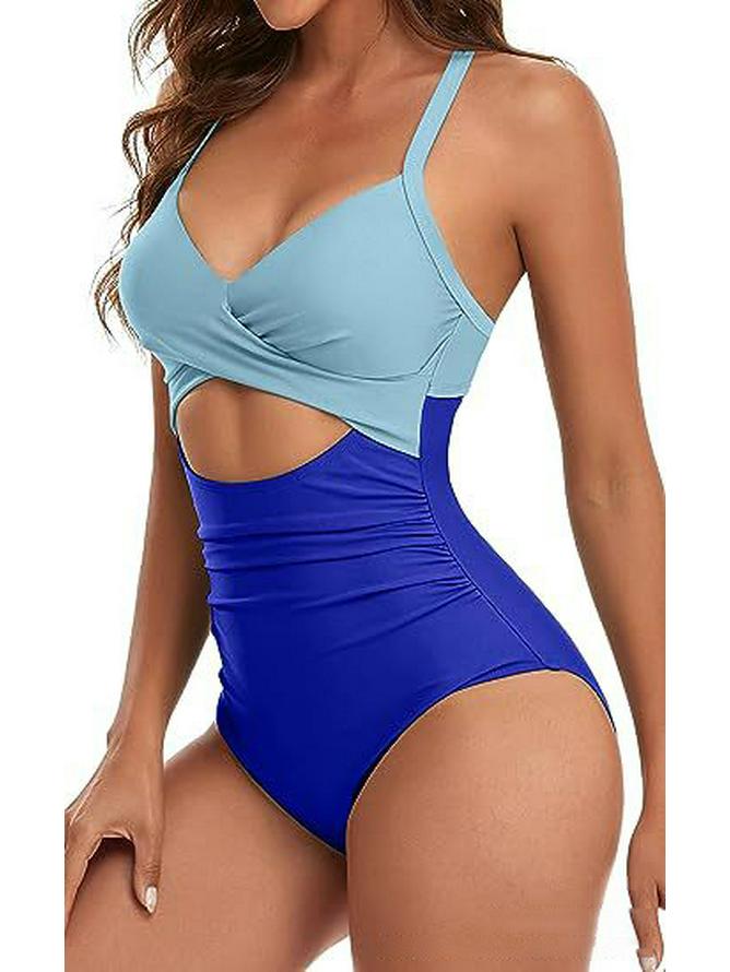 Europäischer & Amerikanischer Sexy Rückenfreier Einteiliger Badeanzug für Damen mit Slim Fit und Hohl-Design