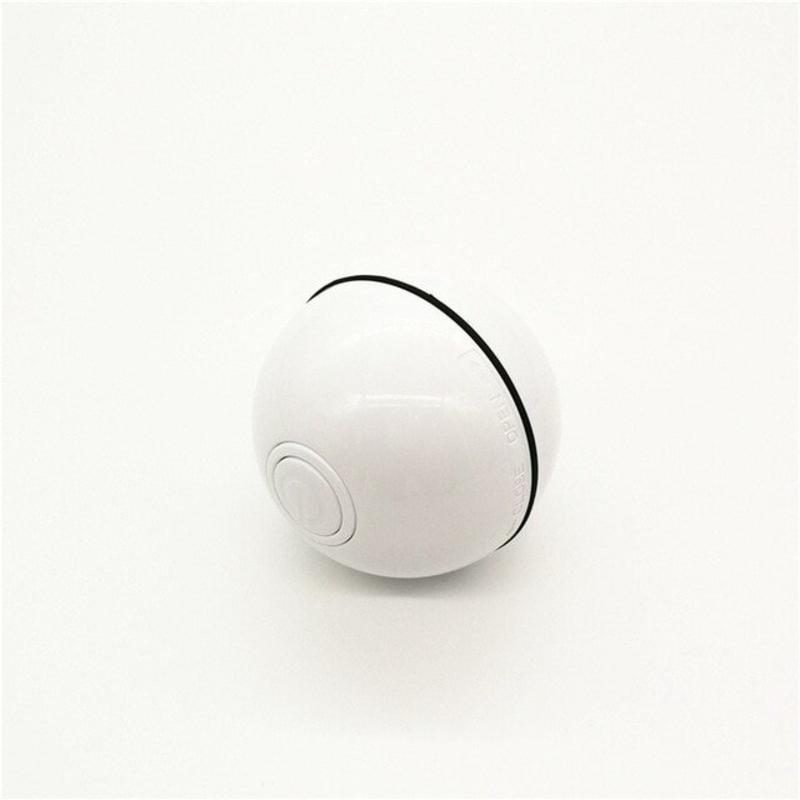 Smart Cat Toys Cat Toys Animals Interactive Rolling Auto Rolling Self Rotating LED USB Light (White)