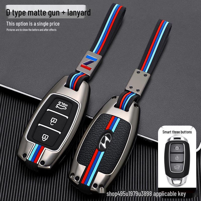 Elantra Key Case for Hyundai: Metal Shell for Mistra/Festa/ix35 Models 2022