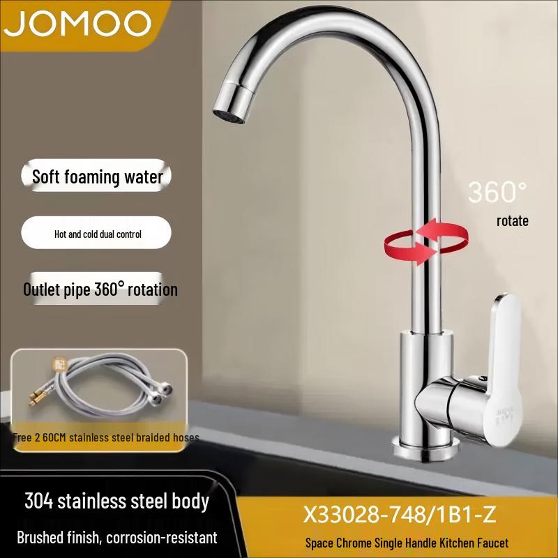 JOMOO Space Chrome Single Handle Kitchen Faucet