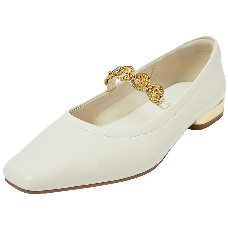 COMELY Vintage Square Toe Mary Jane Flats 36