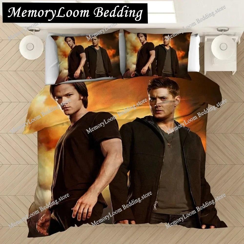 Supernatural Bettwäsche-Set Bettbezüge Supernatural TV-Serie Sam Dean Bettdecke Bettwäsche-Sets Bettwäsche Bettwäsche(KEIN Blatt)